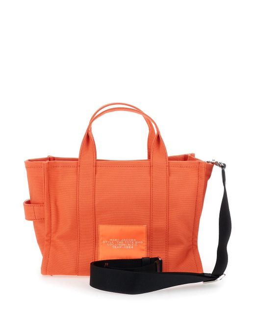 Borsa Shopping 'The Medium Tote' Con Stampa Logo A Contras di Marc Jacobs in Orange