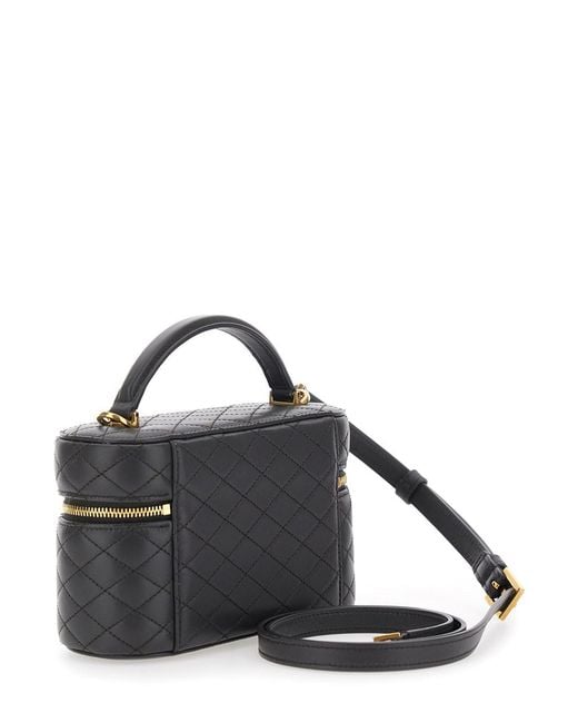 Saint Laurent Black Shoulder Bag 'Gaby' With Leather Details For