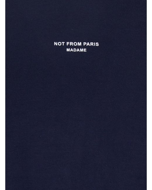 Drole de Monsieur Blue 'Le T-Shirt Slogan Classique' Crewneck T-Shirt for men