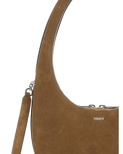 Coperni Brown 'Swipe' Crossbody Bag With Logo Detail And Shoulder Strap