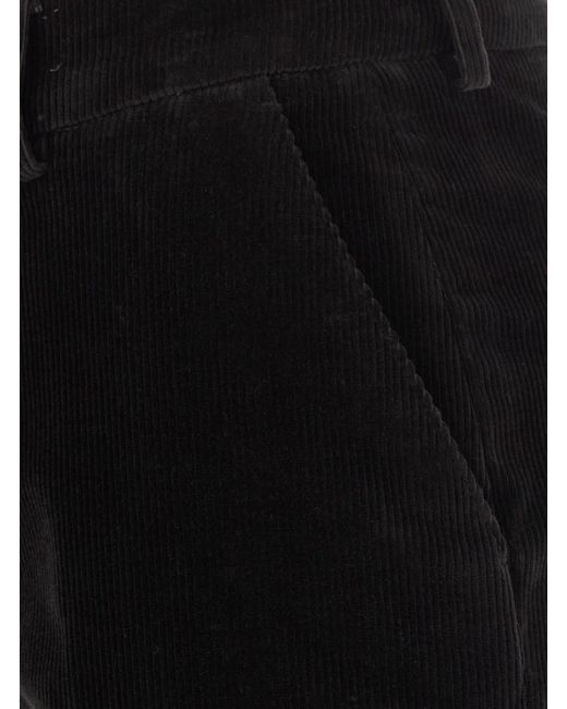 PT Torino Black Pants With Five Pockets And Straight Leg