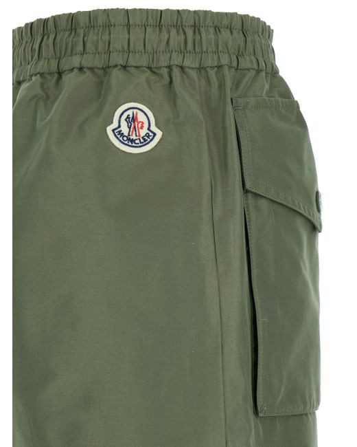 Moncler Green Cargo Mini Skirt