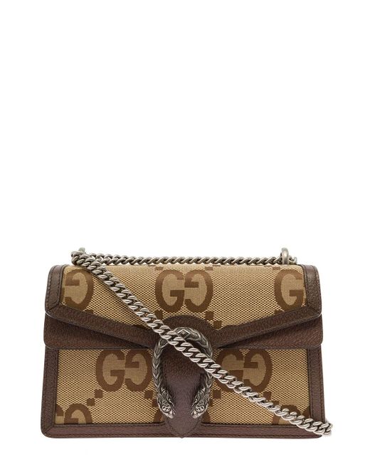 Gucci Woman's Dionysus Jumbo gg Fabric Crossbody Bag With Leather ...