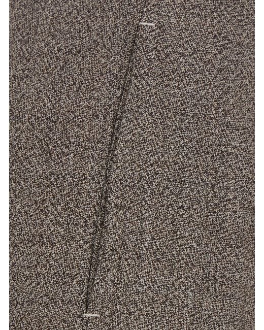 Tela Gray Martin/J Pants With Pockets And Straight Hems