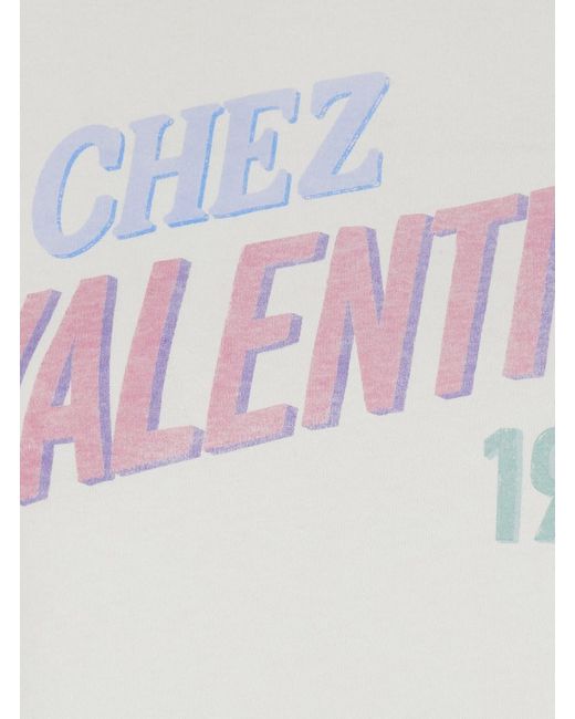 Valentino White Crew Neck T-Shirt With Maxi Logo Lettering On The Fron