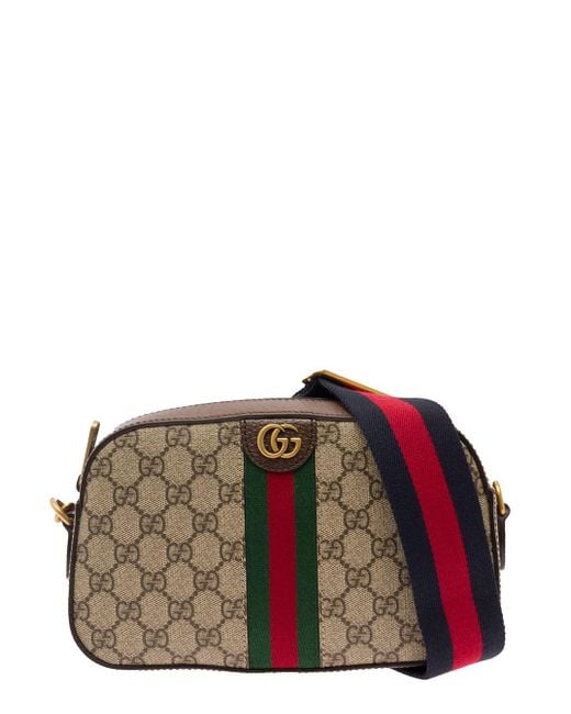 Borsa A Tracolla 'Ophidia Gg Piccola' Con Web di Gucci in Multicolor da Uomo