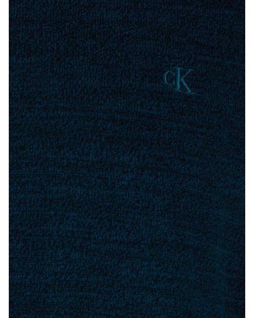 Calvin Klein Blue Crew Neck Sweater Wool for men