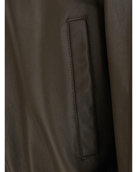 Grifoni Green Leather Bomber