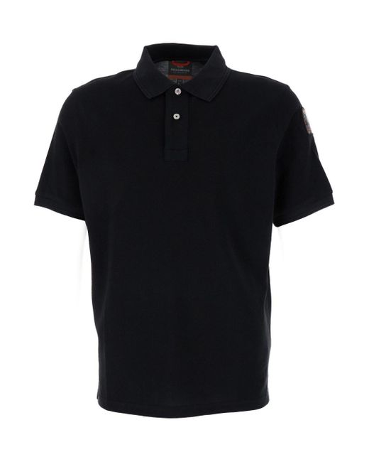 Parajumpers Black Polo Shirt for men