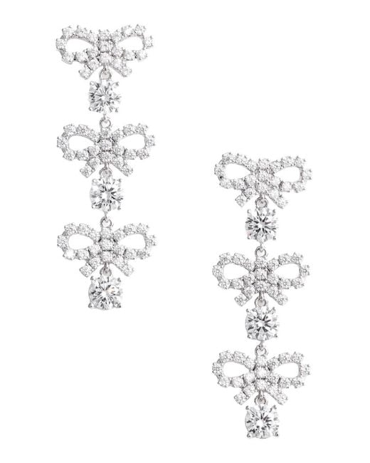 Self-Portrait White Earrings