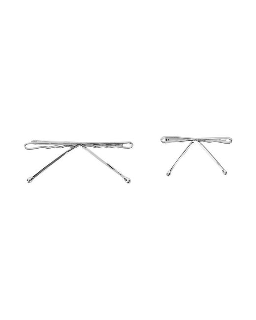 ShuShu/Tong Metallic Set Of Two Bow Design Hair Clips