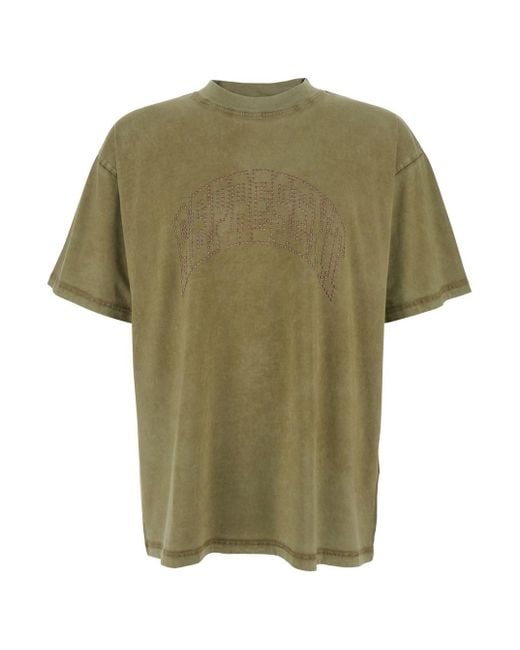 Represent Green T-Shirt With Logo for men