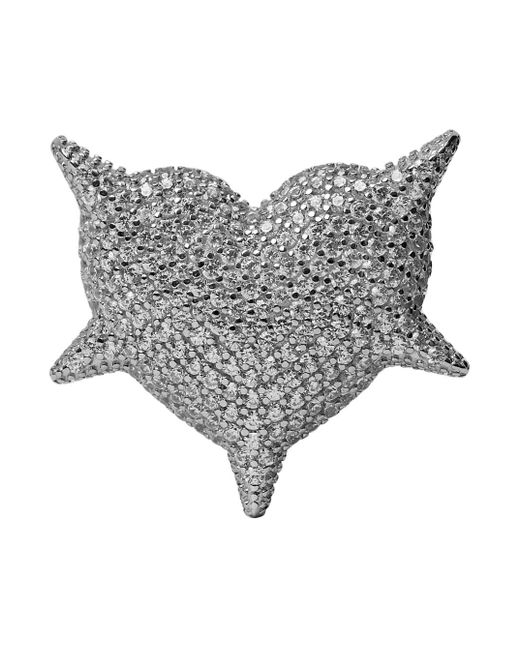 Orecchini 'Heart Punched Arctic' A Forma Di Cuore Con Decora di LAG World in Gray