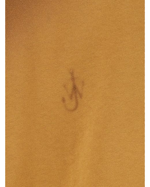 Polo Con Colletto Classico E Dettaglio Logo Sul Fronte In di J.W. Anderson in Brown da Uomo