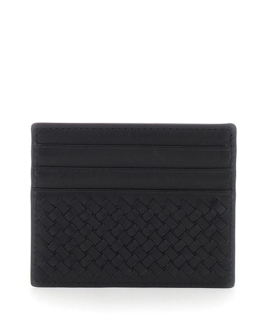 Dragon Diffusion Black Woven Calfskin Cardholder