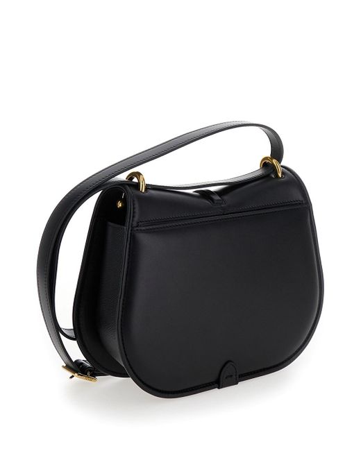 Fendi Black 'C'Mon Medium' Satchel Bag With Ff Logo