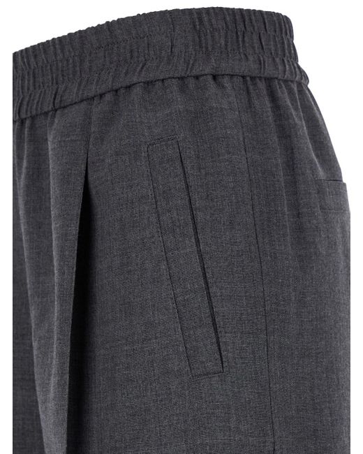 Pantalone Con Vita Elasticizzata di Brunello Cucinelli in Gray
