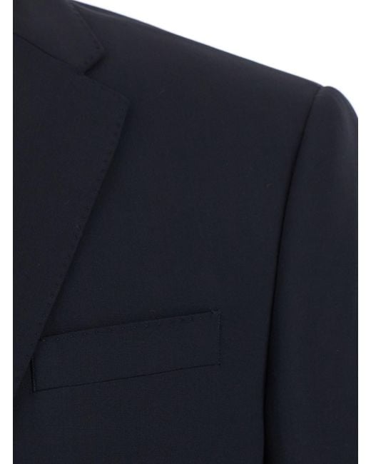 Emporio Armani Blue Suit Single-Breasted Slim for men