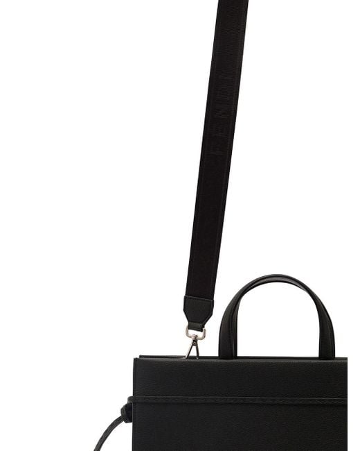 Fendi Black 'Go To Medium' Tote Bag Wih 3-D Effect Logo for men