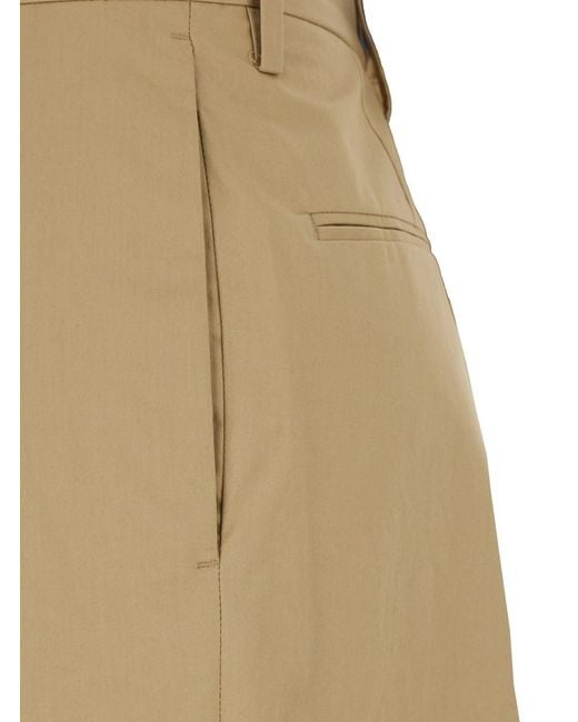 Dries Van Noten Natural Relaxed Pleated Pants