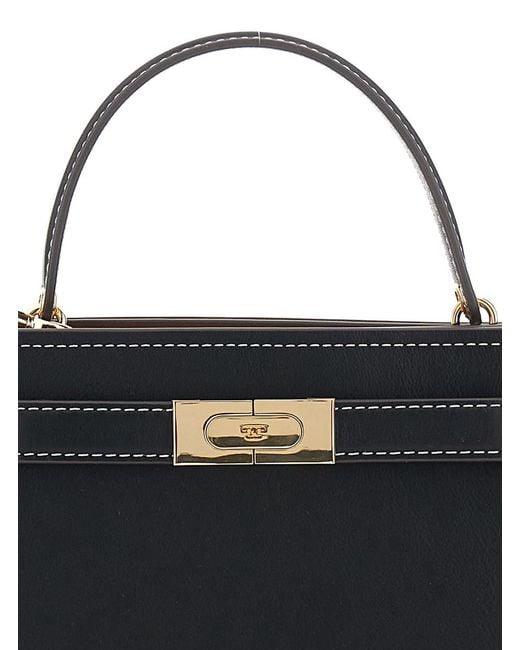 Tory Burch Black Shoulder Bag Lee Radziwill Leather