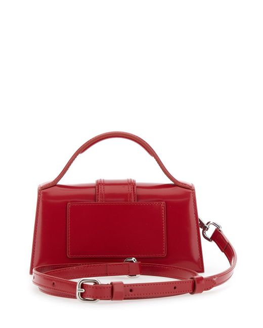 Jacquemus Red 'Le Bambino' Handbag With Removable Shoulder Strap