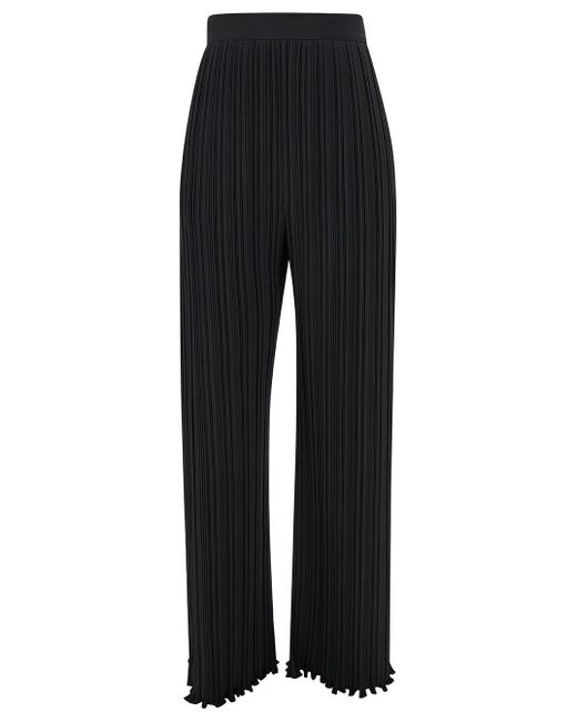 Lanvin Black Pleated Pants With Invisible Zip