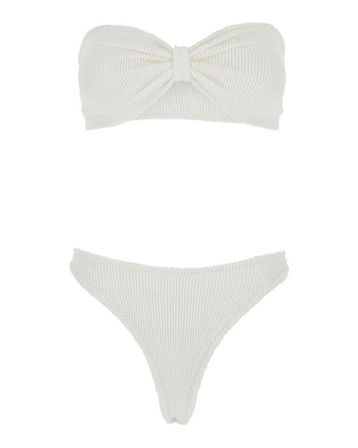 Hunza G White Bikini Jean Tech Fabric