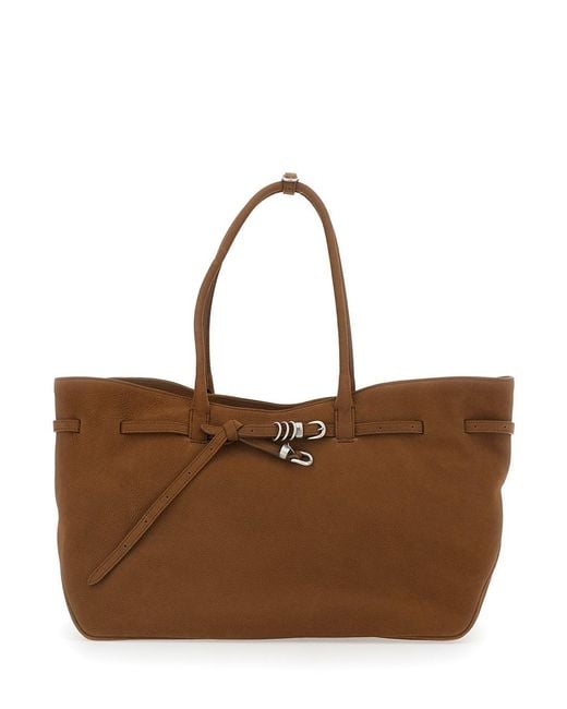 MARGE SHERWOOD Brown 'Grandma Used Bag' Tote Bag With Adjustable Strap