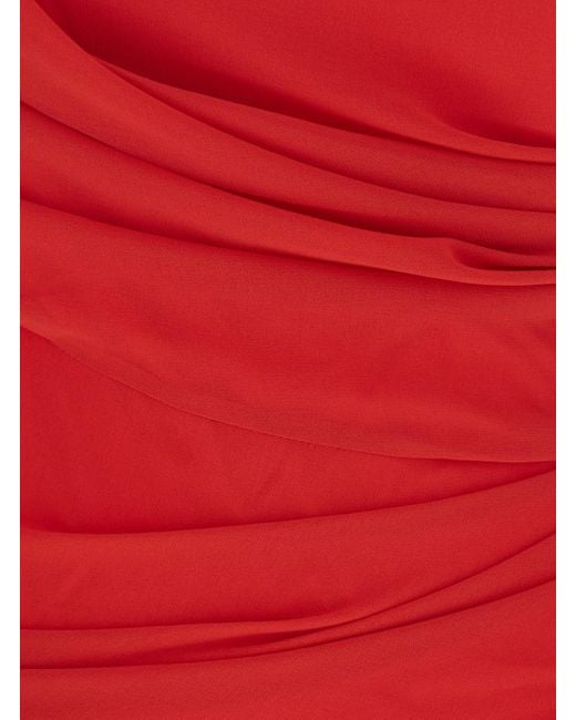 Jacquemus Red Dress With Shoulder Pads