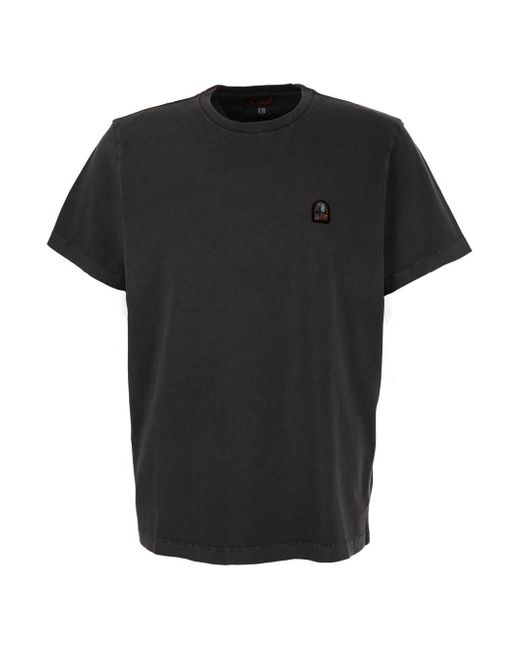 T-Shirt Girocollo di Parajumpers in Black da Uomo