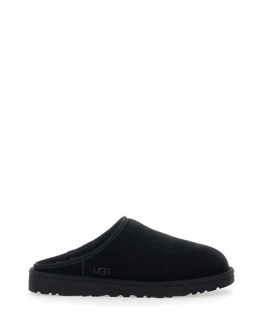 Ugg Black Mules With Round Toe for men