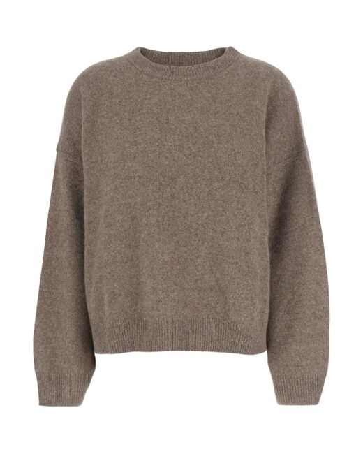Loulou de Saison Brown Tristan Loose Fit Sweater