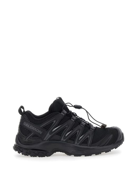 Salomon 'xa Pro 3d' Black Sneakers With Logo Patch On The Side And Panelled Design In Tech Fabric Unisex