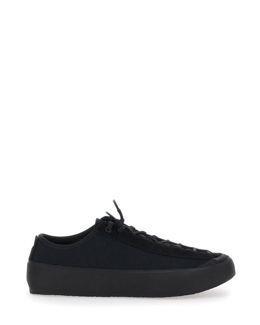 Stone Island Black Low Top Sneakers With Logo Patch On The Tongue for men