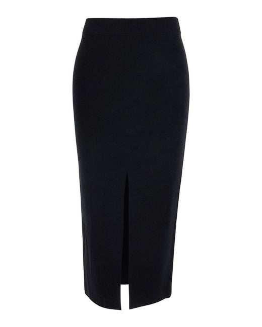 Pinko Black Cannes Gonna Knitted Milano Stitch