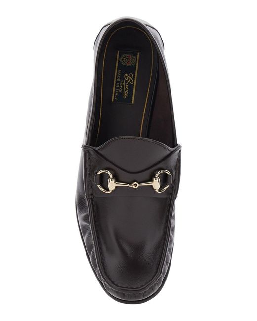 Gucci White 'Lugano' Loafers With Horsebit Plaque On The Front And Low Heel for men