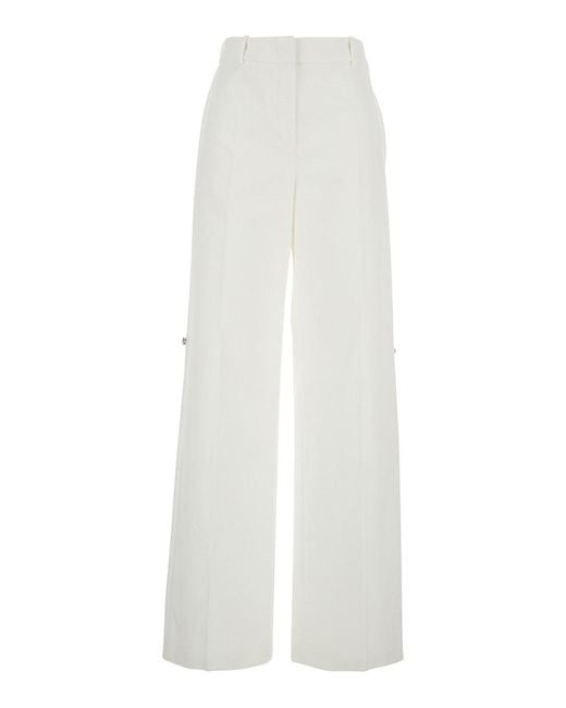 Fendi White Straight-Leg Pants