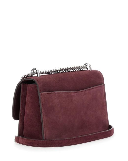 MICHAEL Michael Kors Purple Shoulder Bag With Chain Strap