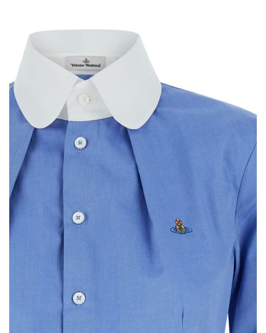 Camicia Con Colletto di Vivienne Westwood in Blue