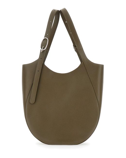 Longchamp Brown 'Le Foulonné' Xl Shoulder Bag With Two Top Handles And