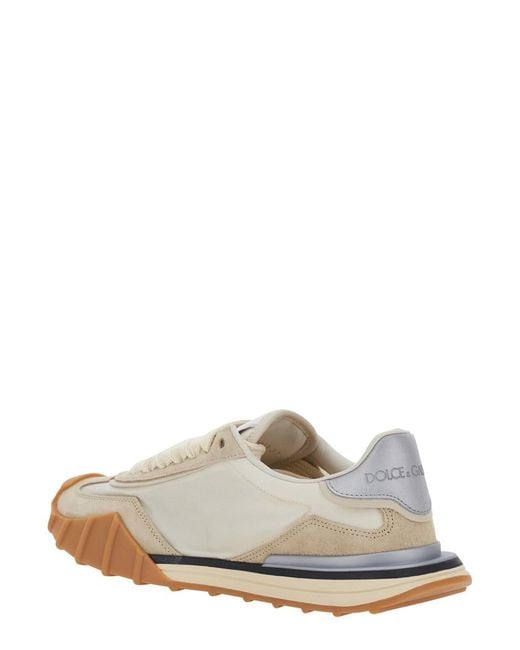 Dolce & Gabbana White 'Dg Athletic' Sneaker With Dg Logo On The Side I