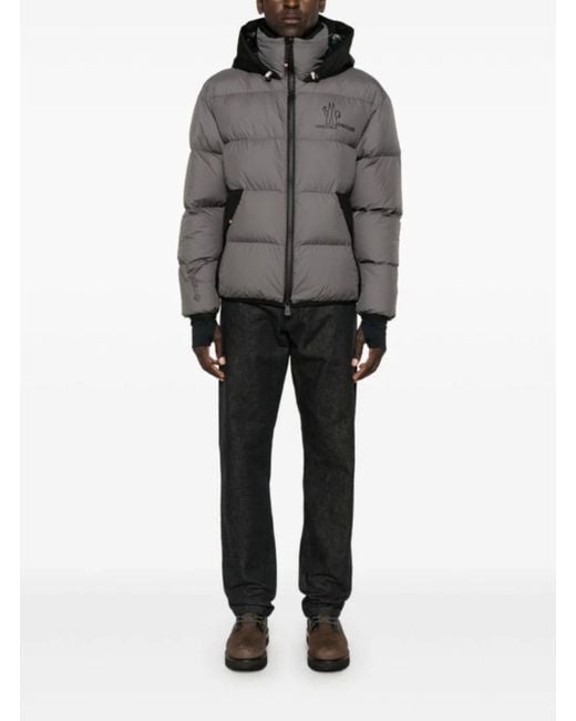 Moncler Black Polyester Marcassin Down Jacket for men