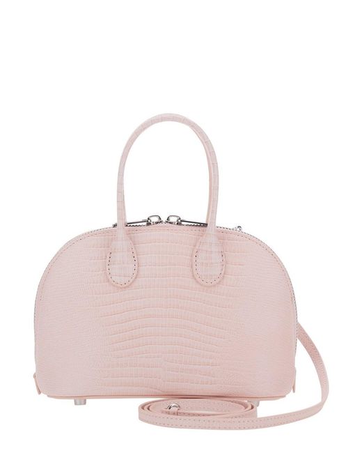 Borsa Mini Con Tracolla Regolabile E Removibile E Effett di Self-Portrait in Pink