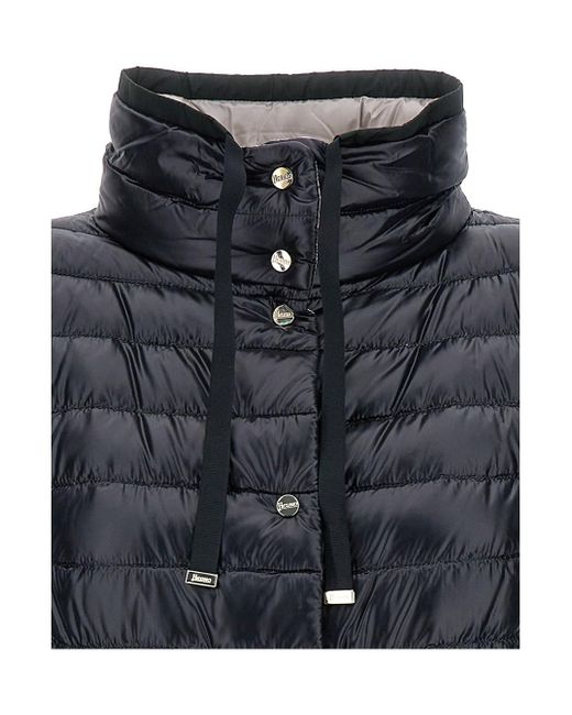 Herno Black Reversible Padded Quilted Gilet