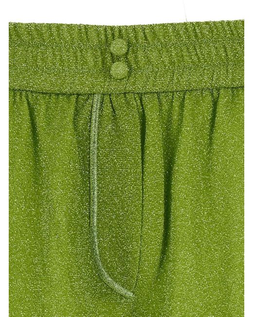 Pantaloni Corti Con Vita Elasticizzata di Oseree in Green
