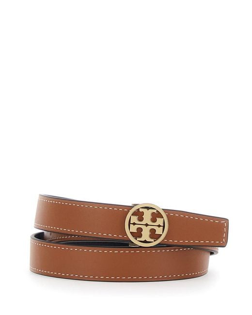 Tory Burch Black Reversible 'Miller' Belt