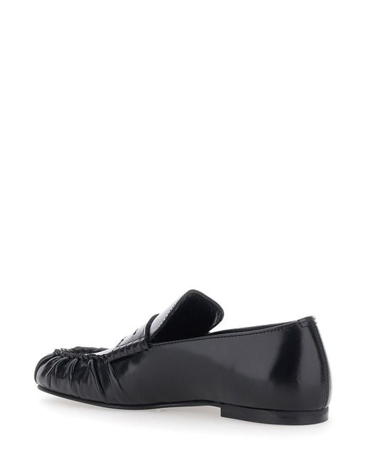 Alohas White Loafers Aven With High-Quality Leather And Rubber Sole Fo