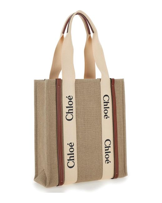 Chloé Natural 'Woody' Tote Bag