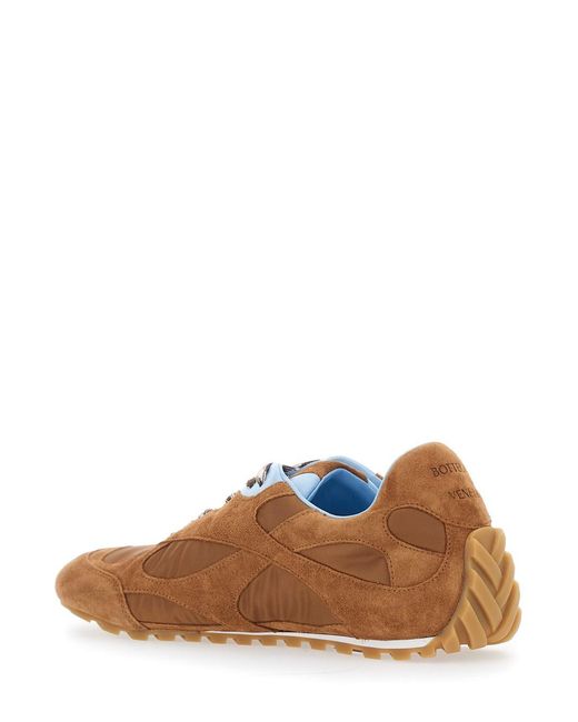 Bottega Veneta Brown 'Orbit Flash' Sneaker With Logo Lettering Detail On The Heel for men